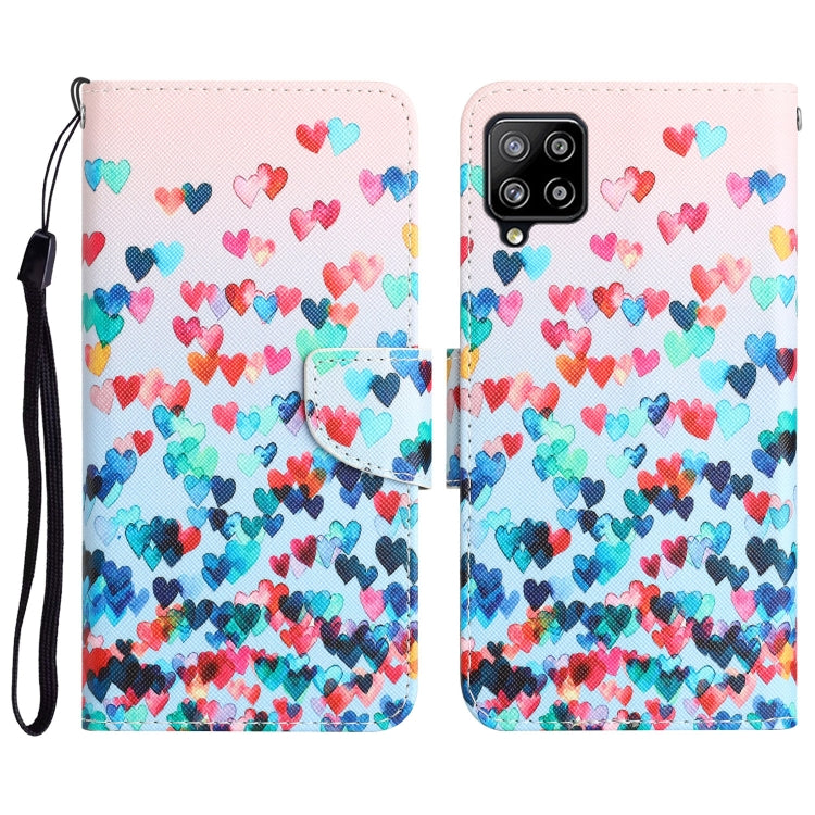 Colored Drawing Leather Phone Case, For Samsung Galaxy A42