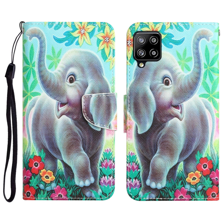 Colored Drawing Leather Phone Case, For Samsung Galaxy A42