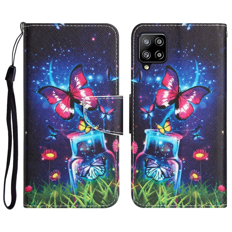 Colored Drawing Leather Phone Case, For Samsung Galaxy A42