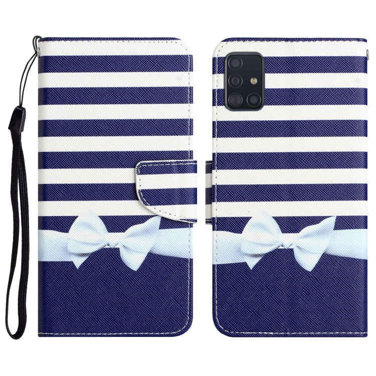 Colored Drawing Leather Phone Case, For Samsung Galaxy A51