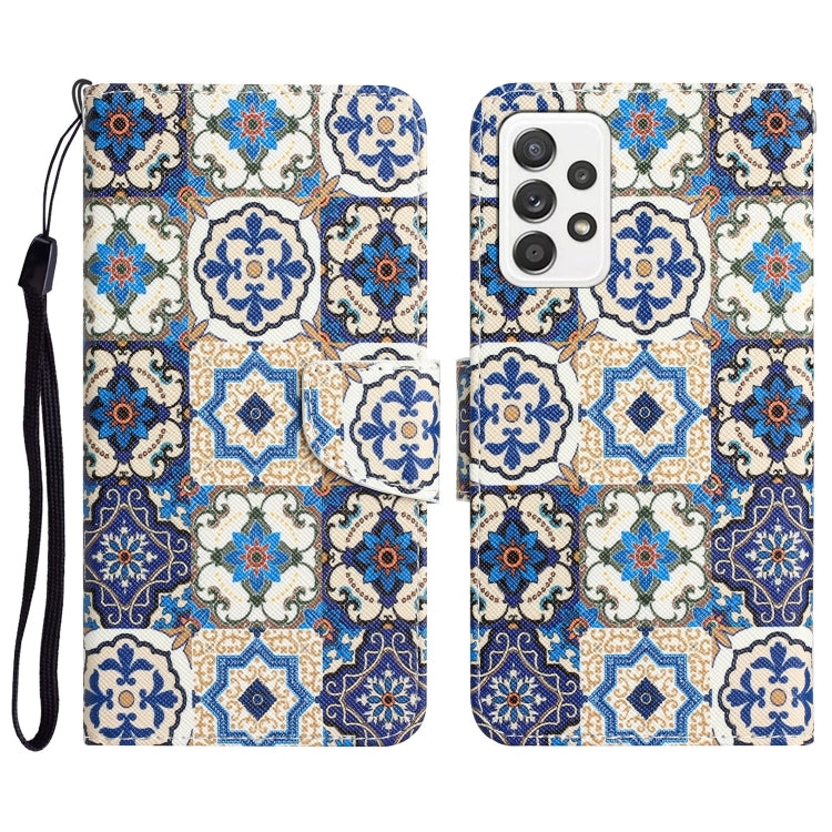 Colored Drawing Leather Phone Case, For Samsung Galaxy A53 5G