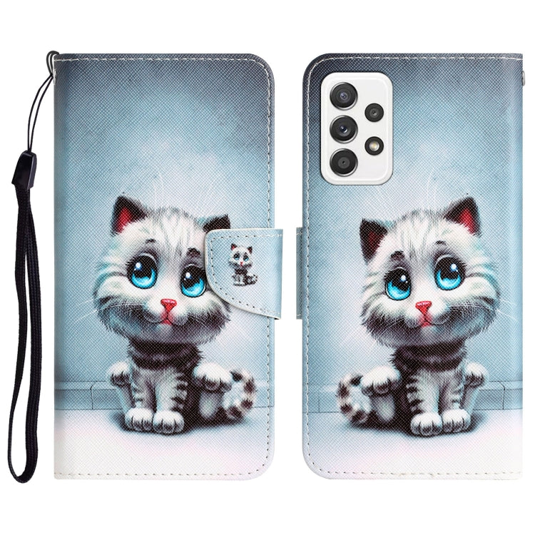 Colored Drawing Leather Phone Case, For Samsung Galaxy A72 5G / 4G