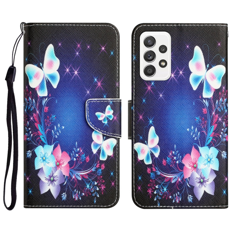 Colored Drawing Leather Phone Case, For Samsung Galaxy A72 5G / 4G