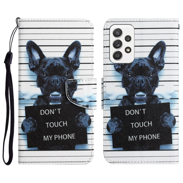 Colored Drawing Leather Phone Case, For Samsung Galaxy A73 5G