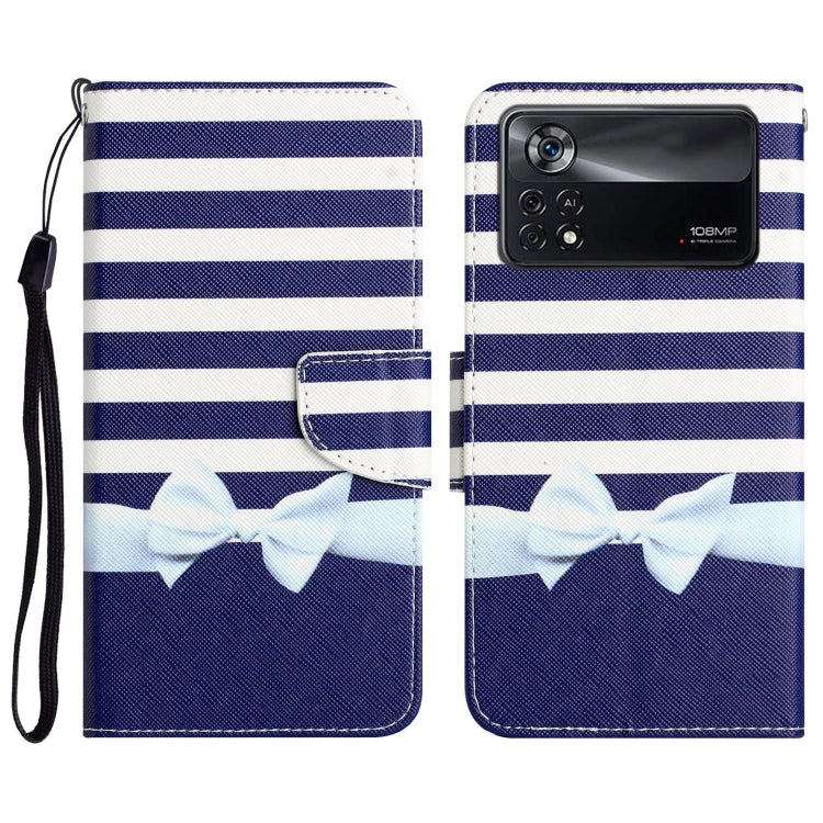 Colored Drawing Leather Phone Case, For Xiaomi Poco X4 Pro 5G