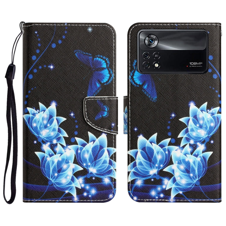 Colored Drawing Leather Phone Case, For Xiaomi Poco X4 Pro 5G