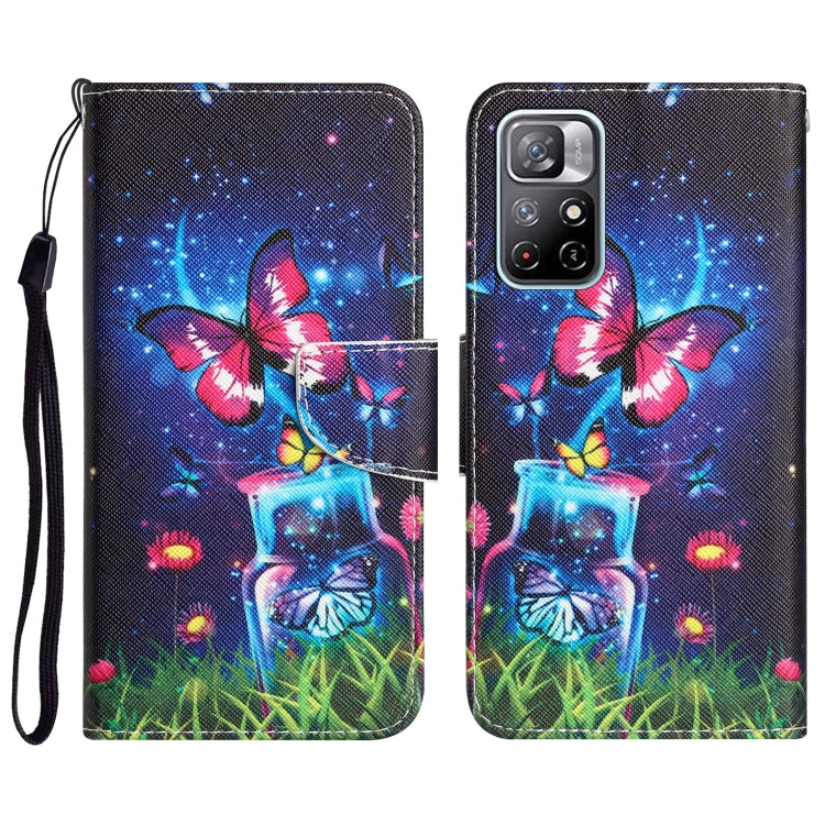 Colored Drawing Leather Phone Case, For Xiaomi Redmi Note 11 5G