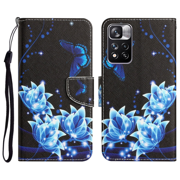 Colored Drawing Leather Phone Case, For Xiaomi Redmi Note 11 Pro 5G