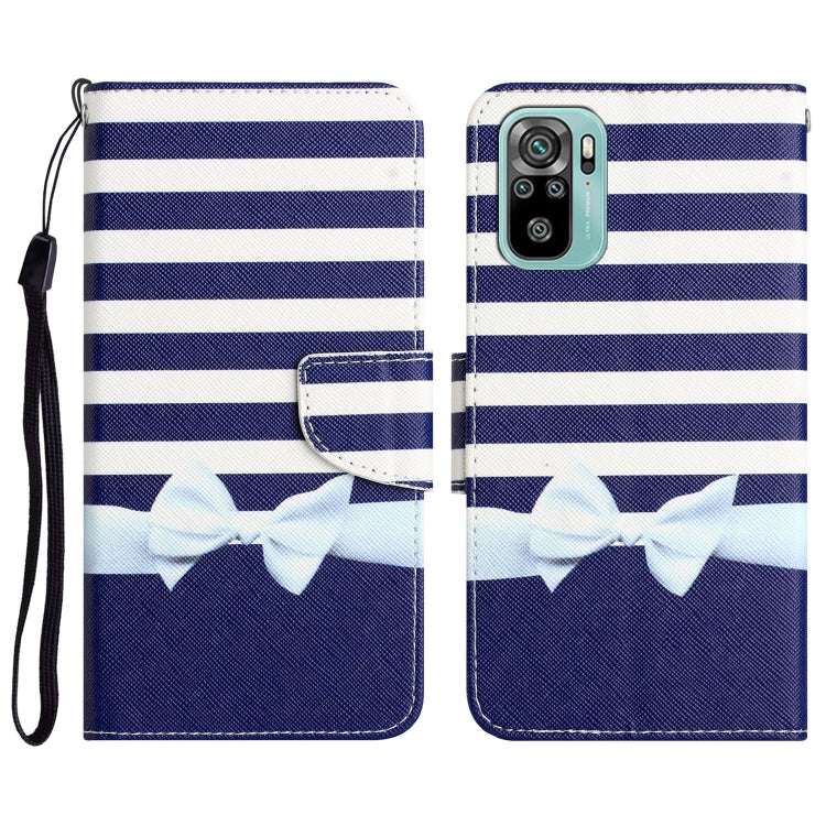 Colored Drawing Leather Phone Case, For Xiaomi Redmi Note 10 4G