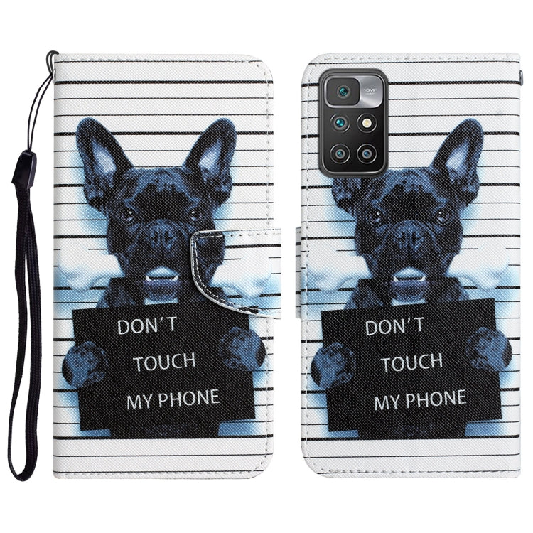 Colored Drawing Leather Phone Case, For Xiaomi Redmi 10