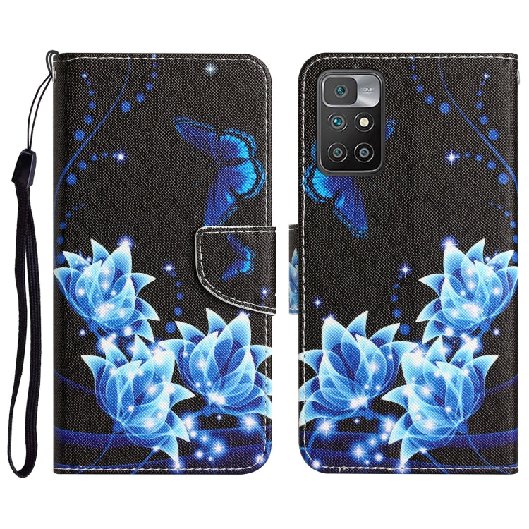 Colored Drawing Leather Phone Case, For Xiaomi Redmi 10