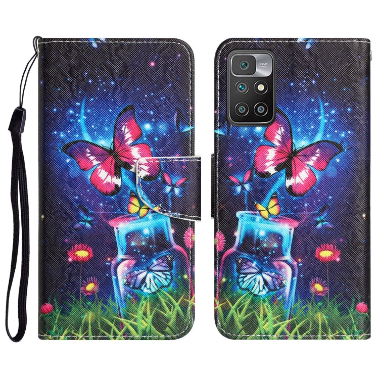Colored Drawing Leather Phone Case, For Xiaomi Redmi 10