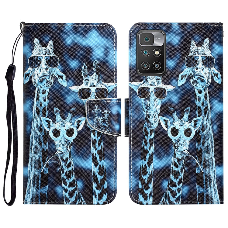Colored Drawing Leather Phone Case, For Xiaomi Redmi 10