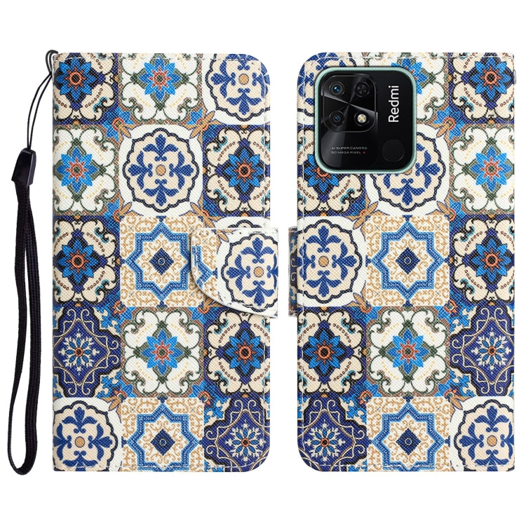 Colored Drawing Leather Phone Case, For Xiaomi Redmi 10C