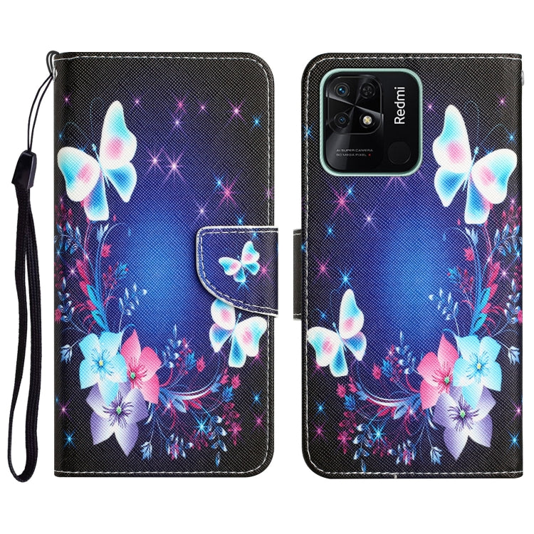 Colored Drawing Leather Phone Case, For Xiaomi Redmi 10C