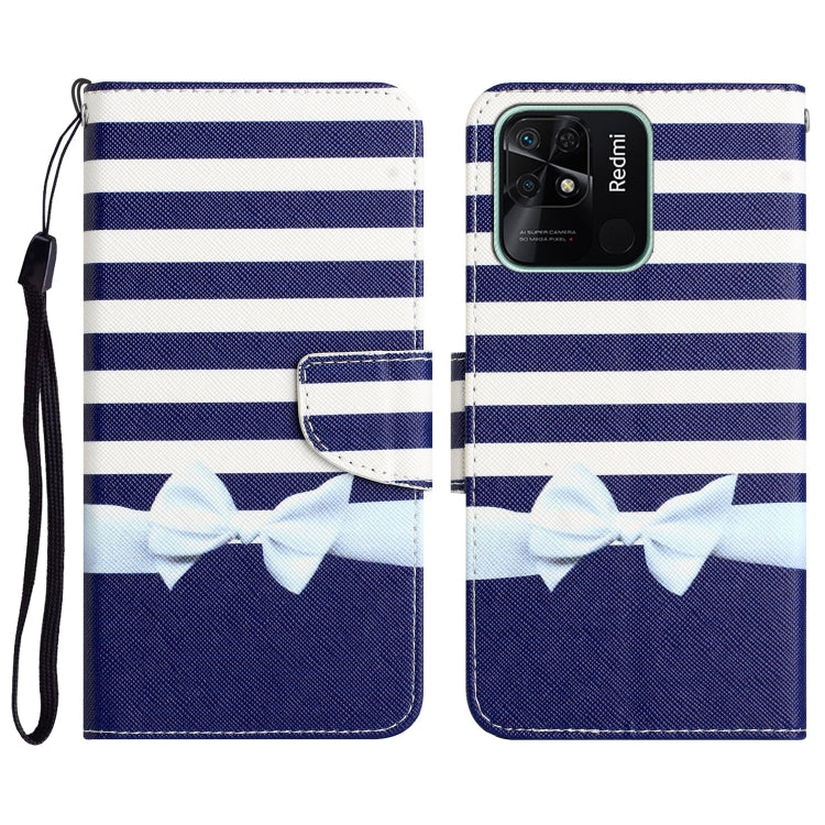 Colored Drawing Leather Phone Case, For Xiaomi Redmi 10C