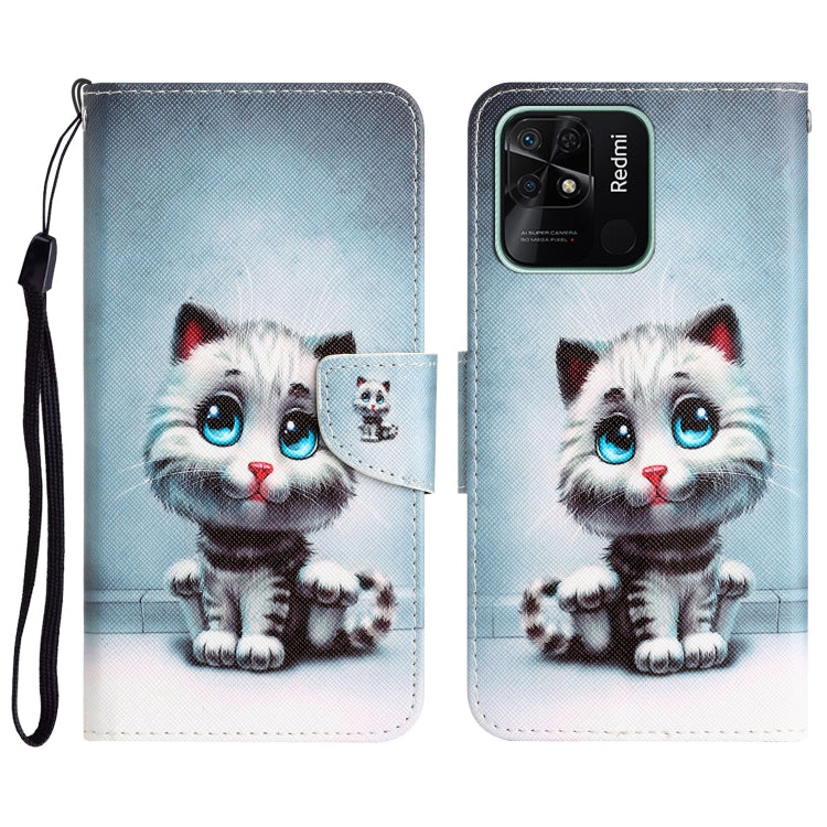 Colored Drawing Leather Phone Case, For Xiaomi Redmi 10C