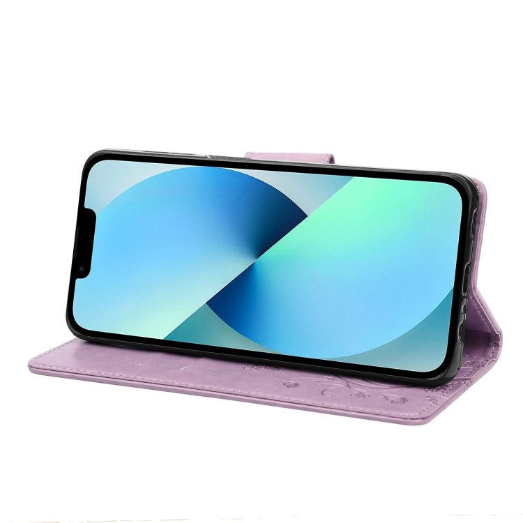 Butterfly Flower Pattern Flip Leather Phone Case, For iPhone 14, For iPhone 14 Plus, For iPhone 14 Pro