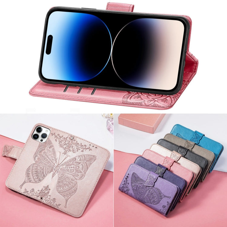 Butterfly Embossing Leather Case, For iPhone 14 Pro Max, For iPhone 14 Pro, For iPhone 14