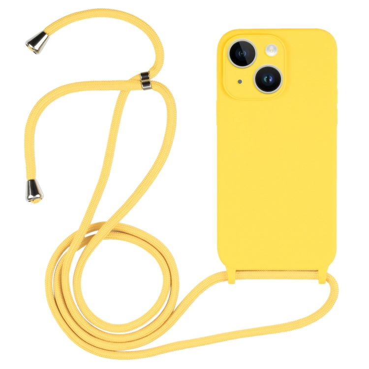 Crossbody Lanyard Liquid Silicone Case, For iPhone 14