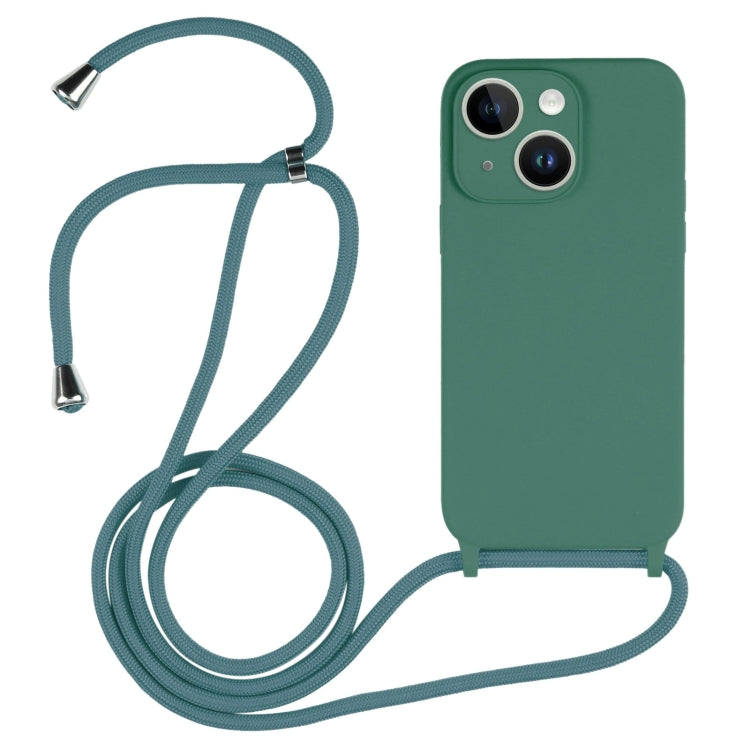 Crossbody Lanyard Liquid Silicone Case, For iPhone 14