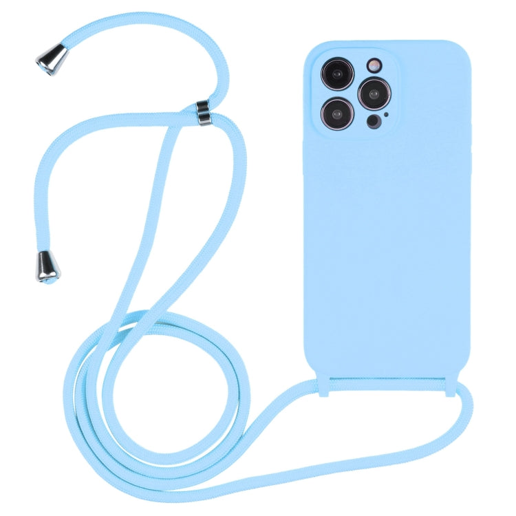 Crossbody Lanyard Liquid Silicone Case, For iPhone 14 Pro Max