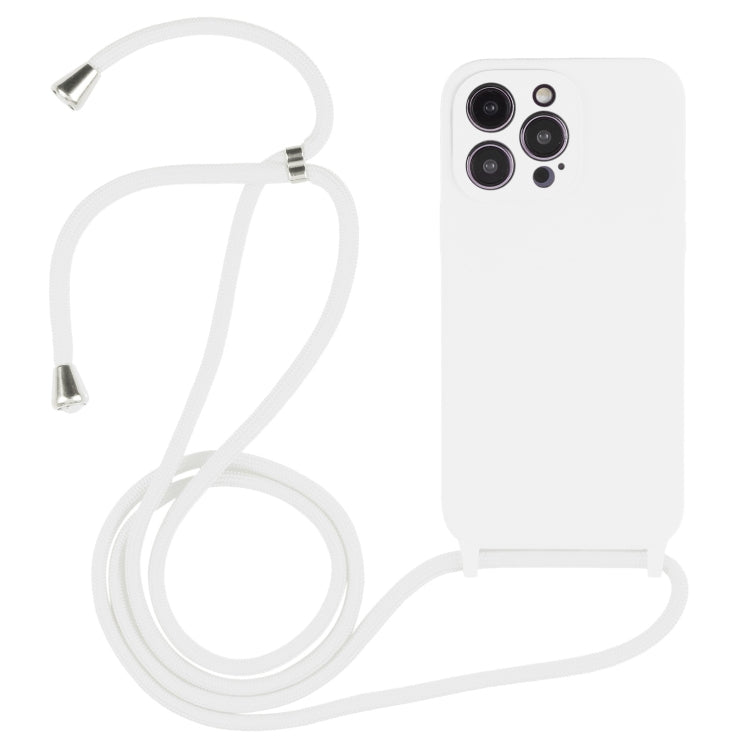 Crossbody Lanyard Liquid Silicone Case, For iPhone 14 Pro Max