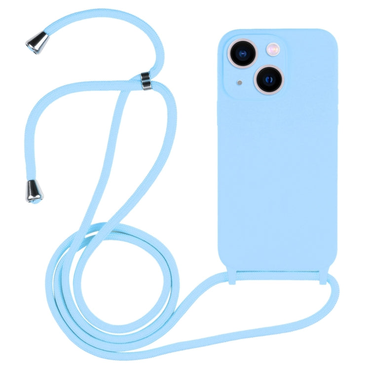 Crossbody Lanyard Liquid Silicone Case, For iPhone 13