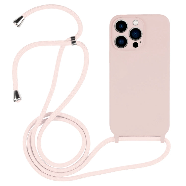 Crossbody Lanyard Liquid Silicone Case, For iPhone 13 Pro Max