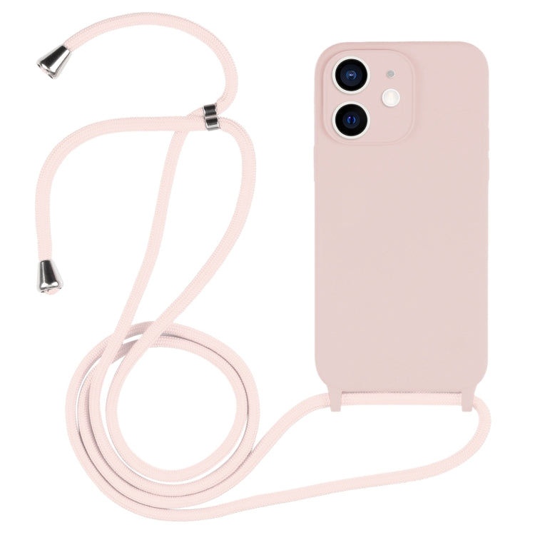 Crossbody Lanyard Liquid Silicone Case, For iPhone 12