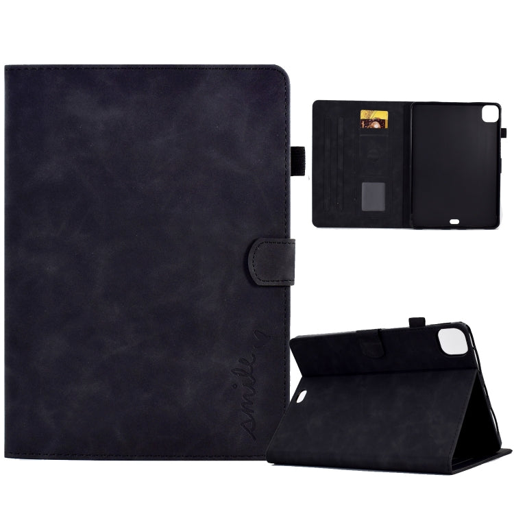 Embossed Smile Flip Tablet Leather Smart Case, For iPad 10.2 / Air 10.5 2019, For iPad Air 2022 / 2020 10.9, For iPad mini 2024 / mini 6, For iPad 9.7 2018&2017 / Air 2 / Air