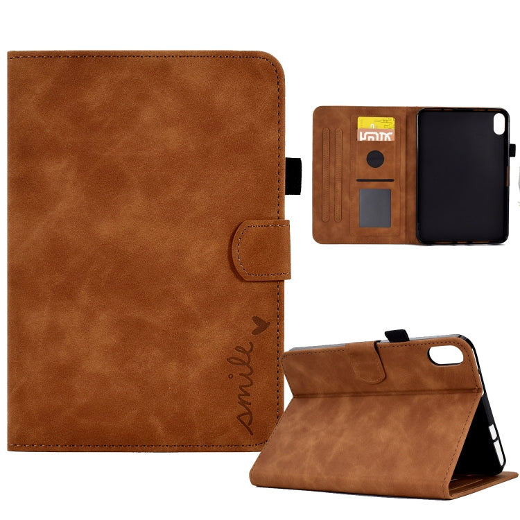 Embossed Smile Flip Tablet Leather Smart Case, For iPad 10.2 / Air 10.5 2019, For iPad Air 2022 / 2020 10.9, For iPad mini 2024 / mini 6, For iPad 9.7 2018&2017 / Air 2 / Air
