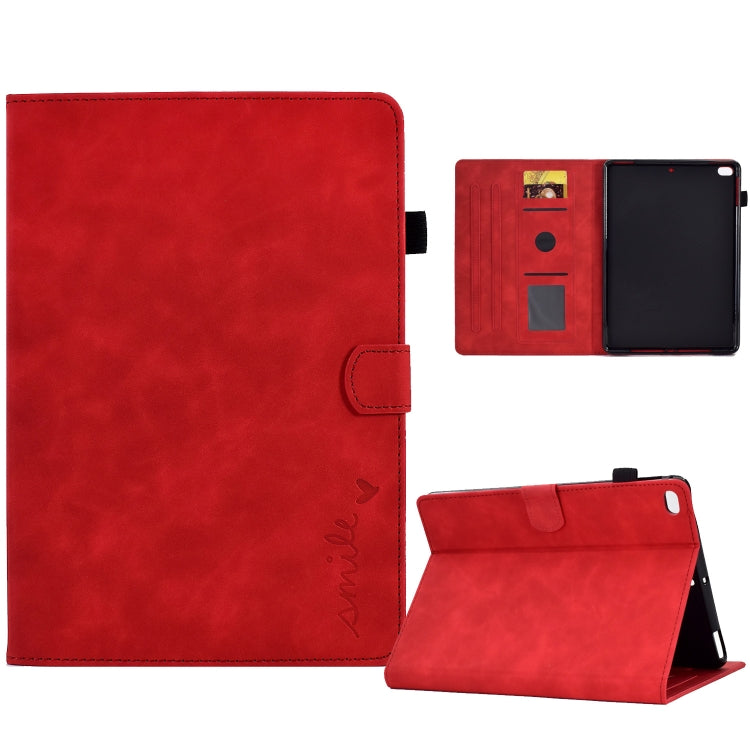 Embossed Smile Flip Tablet Leather Smart Case, For iPad 10.2 / Air 10.5 2019, For iPad Air 2022 / 2020 10.9, For iPad mini 2024 / mini 6, For iPad 9.7 2018&2017 / Air 2 / Air