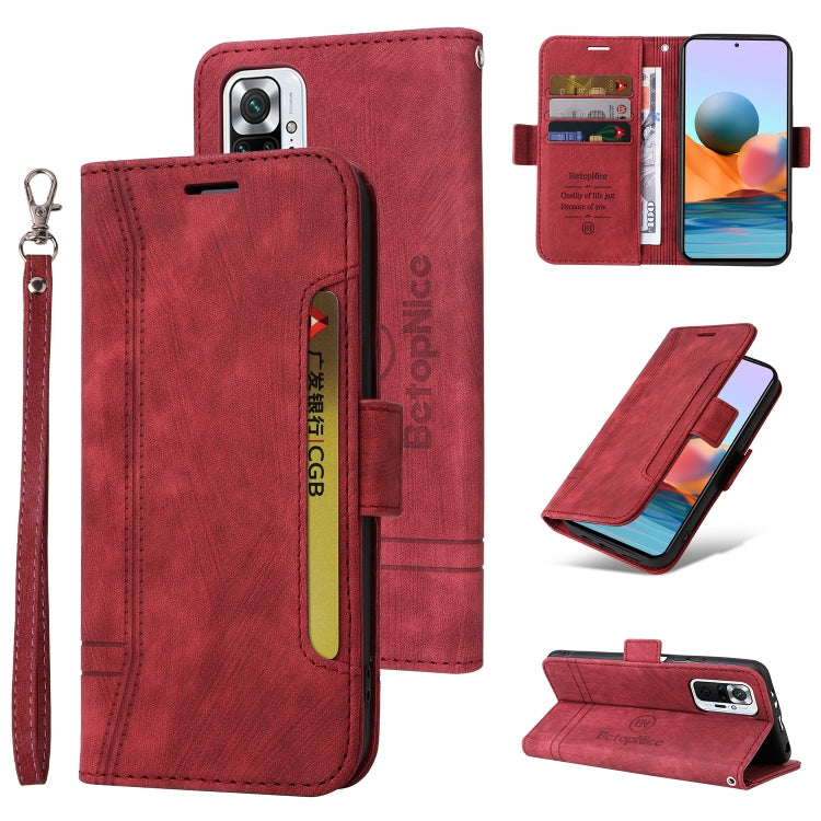 BETOPNICE Dual-side Buckle Leather Phone Case, For Xiaomi Redmi Note 10 Pro, For Xiaomi Redmi Note 11 4G, For Xiaomi Redmi Note 11 Pro 5G / 4G, For Xiaomi Redmi 9A