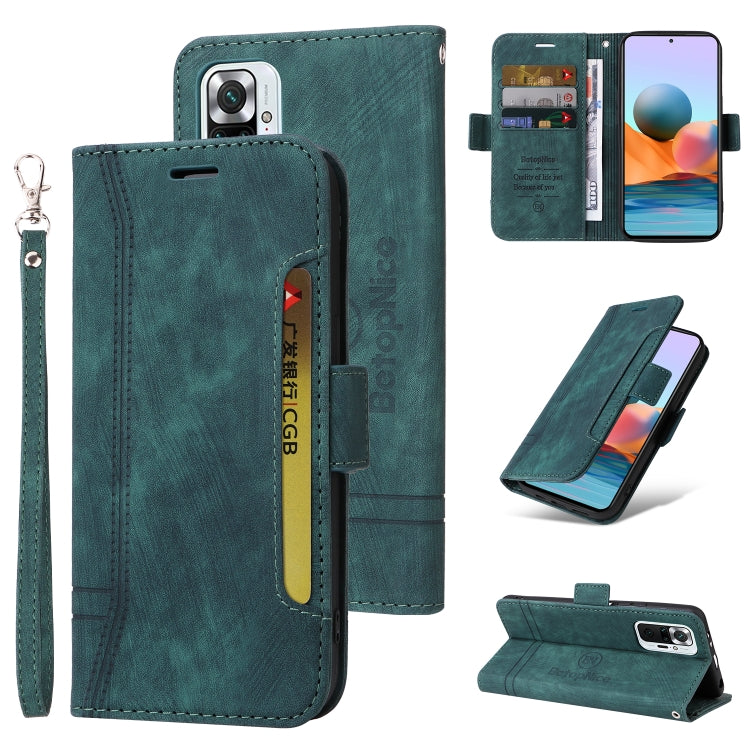 BETOPNICE Dual-side Buckle Leather Phone Case, For Xiaomi Redmi Note 10 Pro, For Xiaomi Redmi Note 11 4G, For Xiaomi Redmi Note 11 Pro 5G / 4G, For Xiaomi Redmi 9A