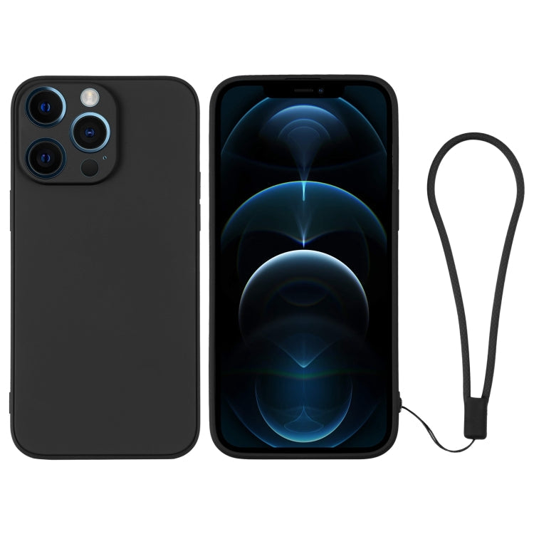 Silicone Phone Case with Wrist Strap, For iPhone 12 Pro, For iPhone 12 Pro Max