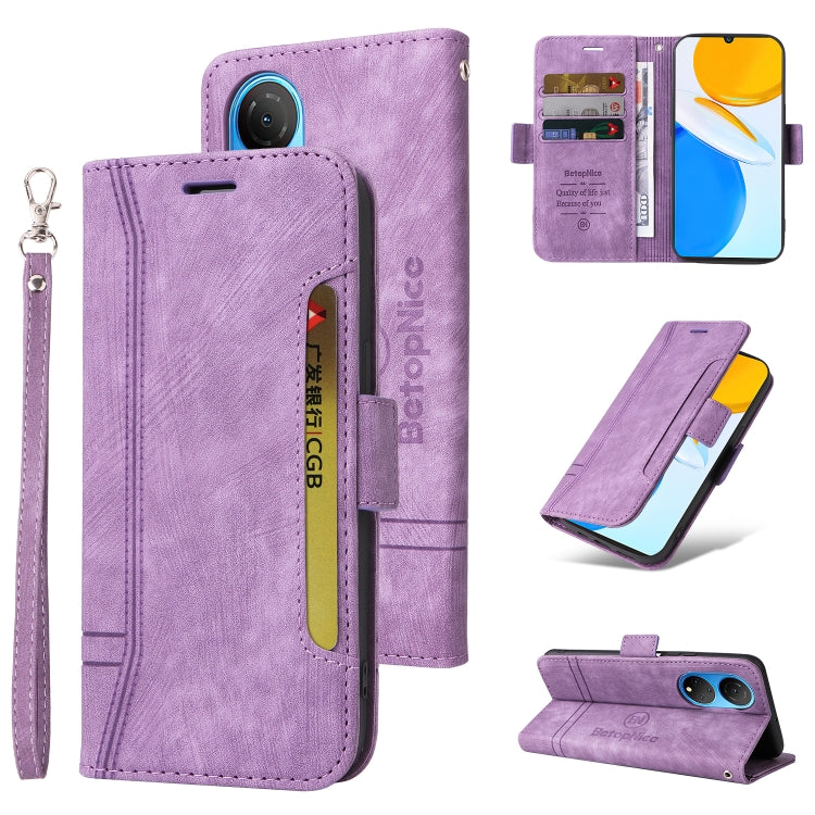 BETOPNICE Dual-side Buckle Leather Phone Case, For Huawei nova 8i, For Motorola Moto G52 / G82, For Honor X8, For Honor X7