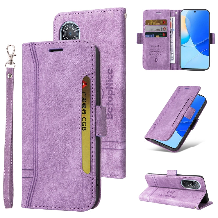 BETOPNICE Dual-side Buckle Leather Phone Case, For Huawei nova 8i, For Motorola Moto G52 / G82, For Honor X8, For Honor X7