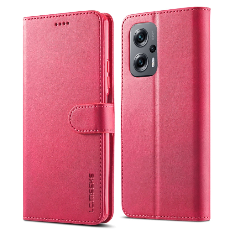 LC.IMEEKE Calf Texture Leather Phone Case, For Xiaomi Redmi 10 Prime＋5G, For Xiaomi Redmi 11 Prime 5G