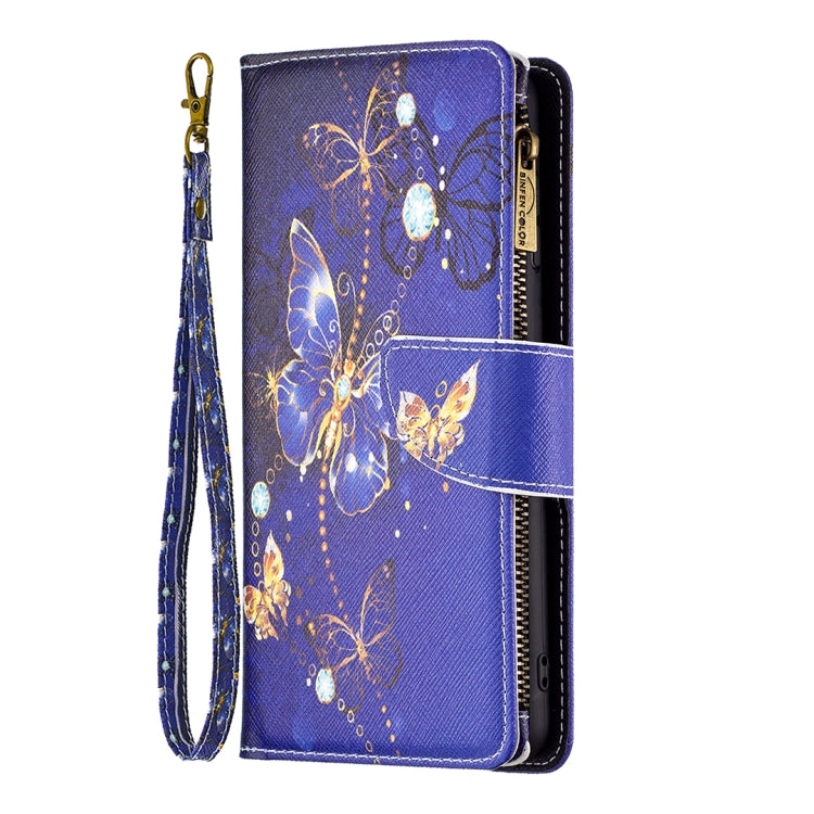 Colored Drawing Pattern Zipper Phone Leather Case, For Samsung Galaxy A23e 5G