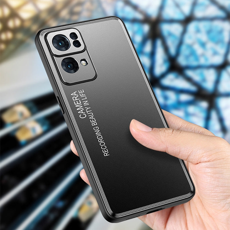 Frosted Metal Phone Case, For OPPO Reno7 Pro, For OPPO Reno7