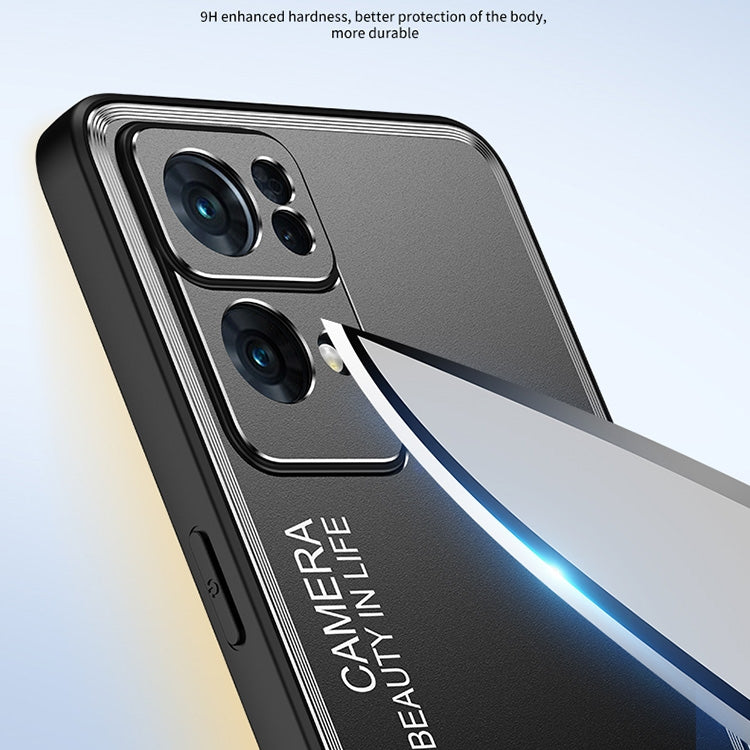 Frosted Metal Phone Case, For OPPO Reno7 Pro, For OPPO Reno7