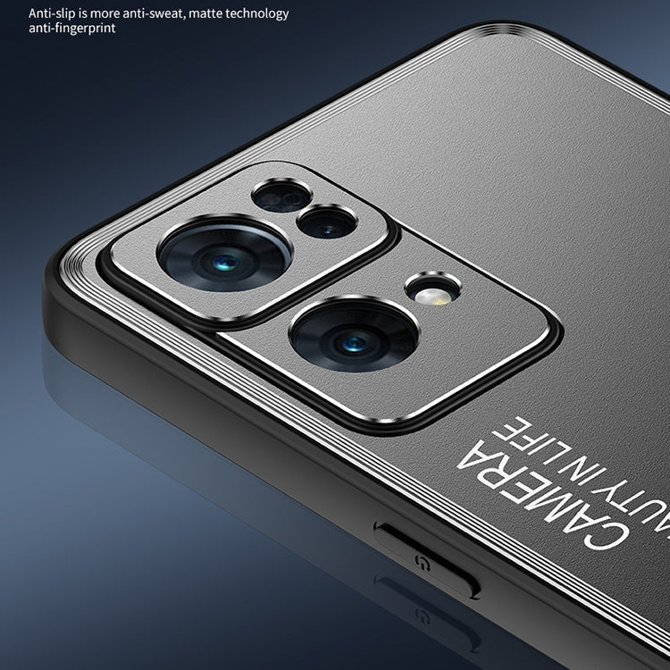 Frosted Metal Phone Case, For OPPO Reno7 Pro, For OPPO Reno7