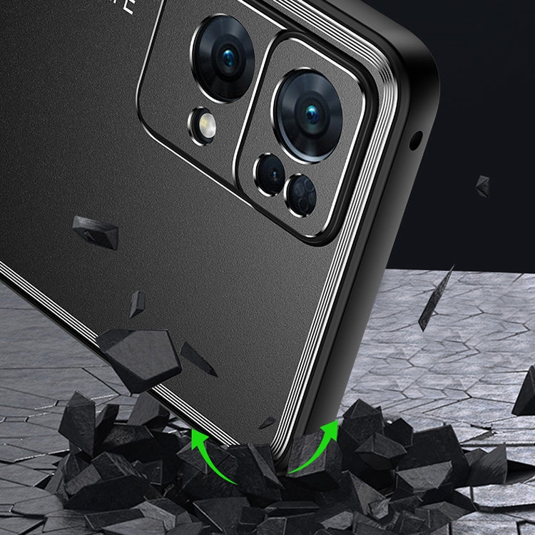 Frosted Metal Phone Case, For OPPO Reno7 Pro, For OPPO Reno7