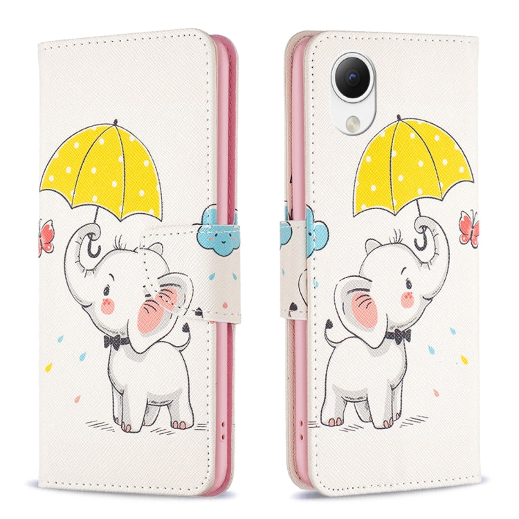 Colored Drawing Pattern Flip Leather Phone Case, For Samsung Galaxy A23e 5G