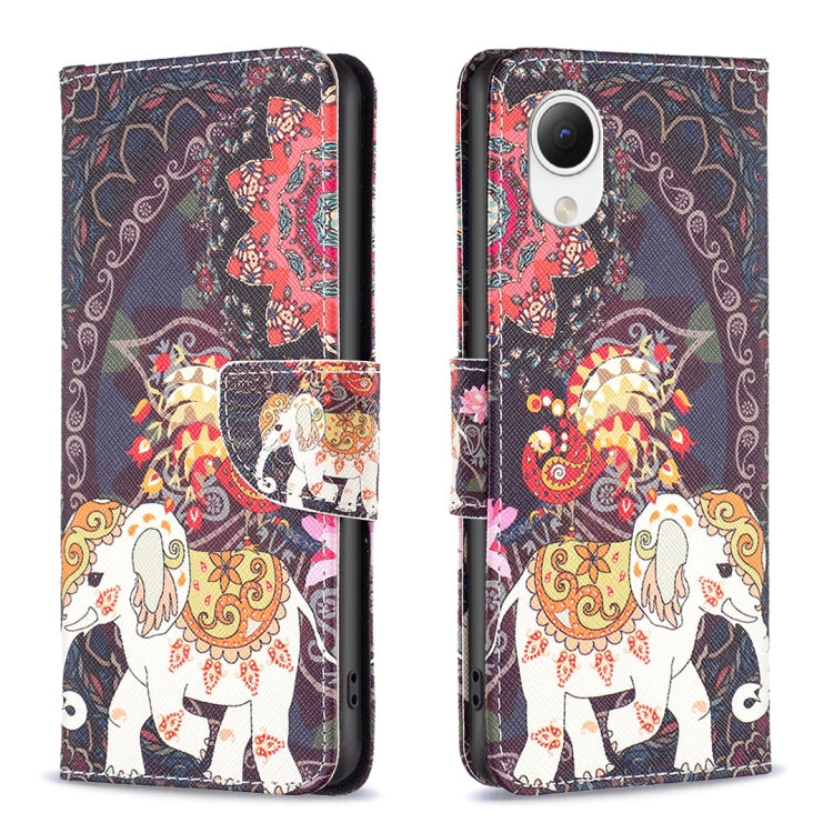 Colored Drawing Pattern Flip Leather Phone Case, For Samsung Galaxy A23e 5G