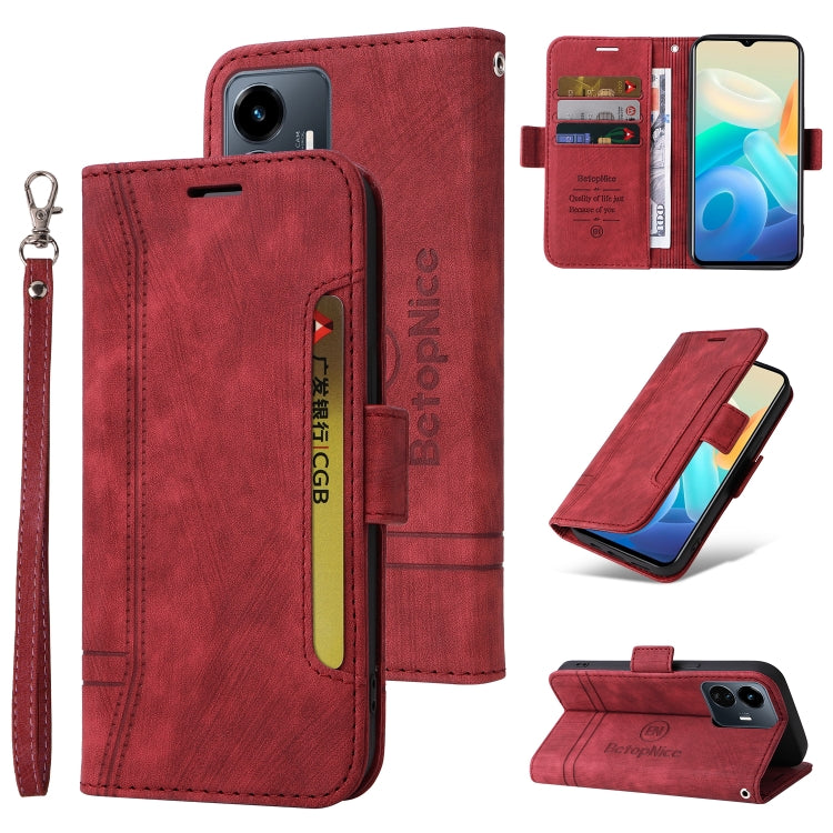 BETOPNICE Dual-side Buckle Leather Phone Case, For OPPO Reno8 5G Global, For Realme 9i 5G, For Realme 8i, For vivo Y77 5G Global
