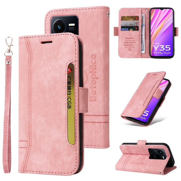 BETOPNICE Dual-side Buckle Leather Phone Case, For vivo Y02s / Y16 4G, For vivo Y75 4G / V23e 4G/5G, For vivo Y35 4G / Y22s / Y22, For vivo V25 / V25e 4G Global