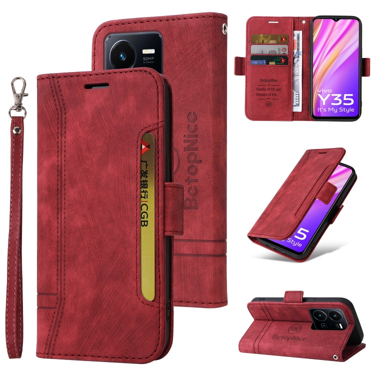BETOPNICE Dual-side Buckle Leather Phone Case, For vivo Y02s / Y16 4G, For vivo Y75 4G / V23e 4G/5G, For vivo Y35 4G / Y22s / Y22, For vivo V25 / V25e 4G Global