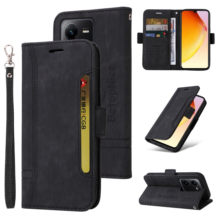 BETOPNICE Dual-side Buckle Leather Phone Case, For vivo Y02s / Y16 4G, For vivo Y75 4G / V23e 4G/5G, For vivo Y35 4G / Y22s / Y22, For vivo V25 / V25e 4G Global